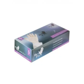 بيس باك قفازات مصنوعة من الفينيل شفاف SMALL